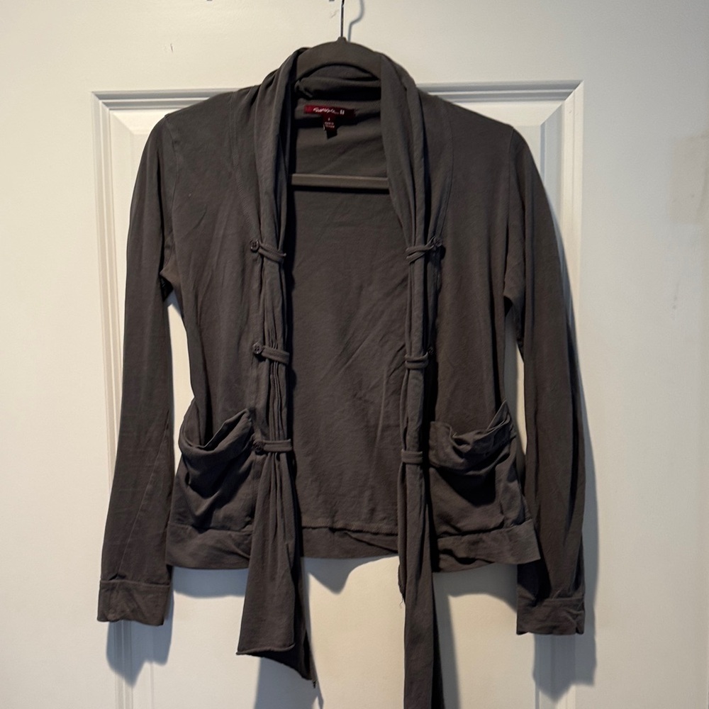 Chic Charcoal Women's Cardigan